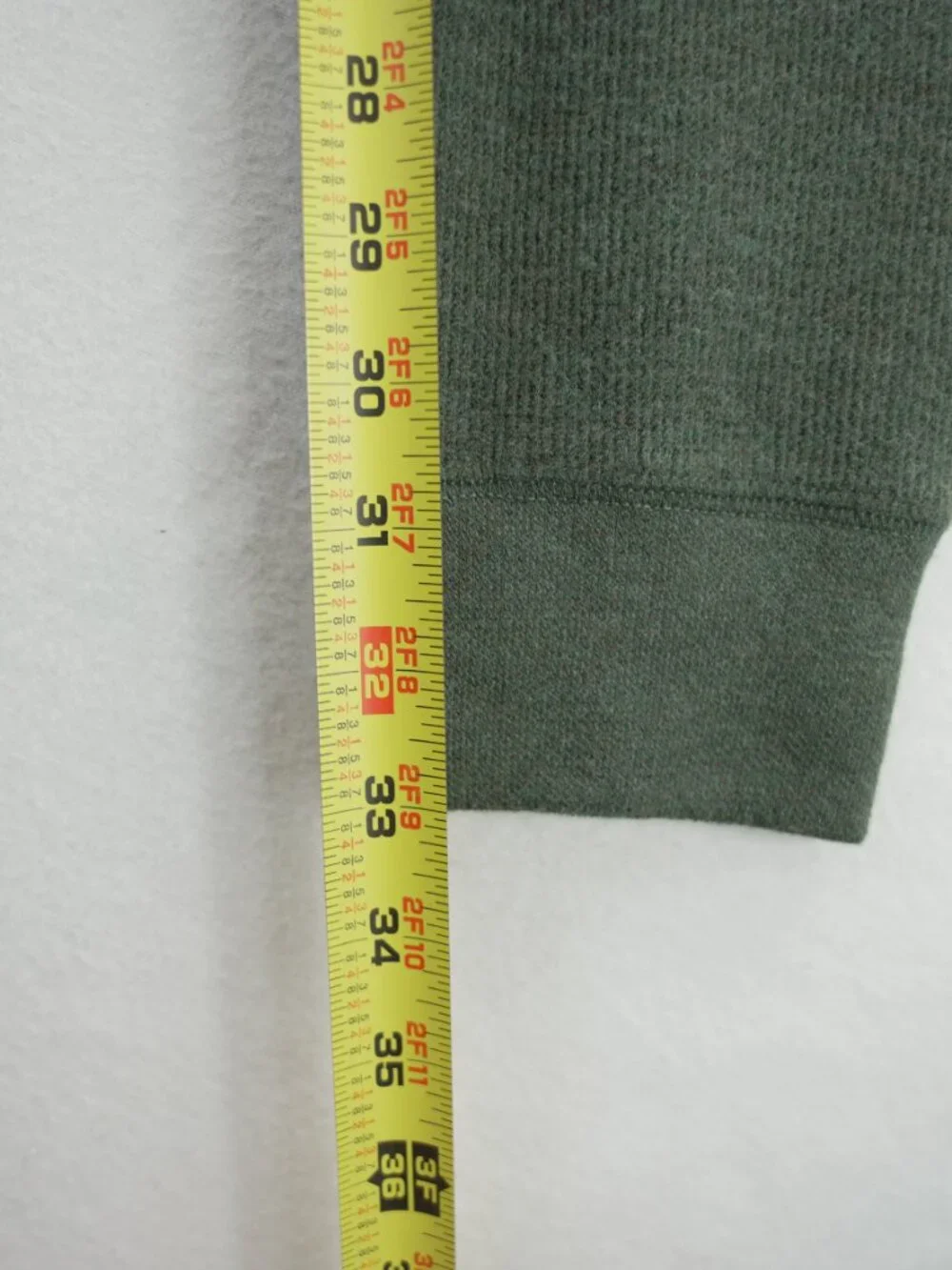 NWT Banana Republic Mens Waffle Quarter Zip Pullover, Green S‎